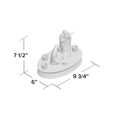 Three Posts™ Camelford Porcelain Advent Wreath Figurine & Reviews Wayfair